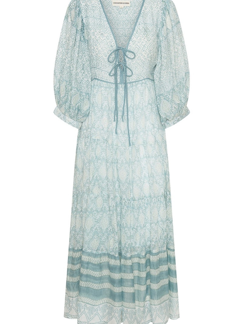Daughters of India Jasmine Maxi in Sea Mist